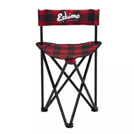 Eskimo Plaid Folding Ice Chair