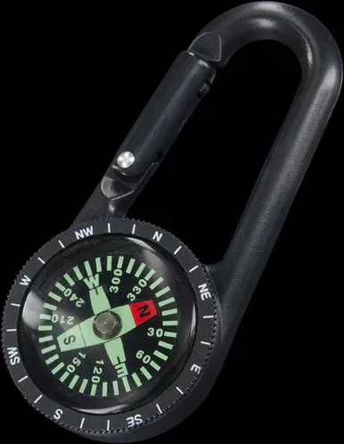 Explorer Carabiner Compass Single Sided