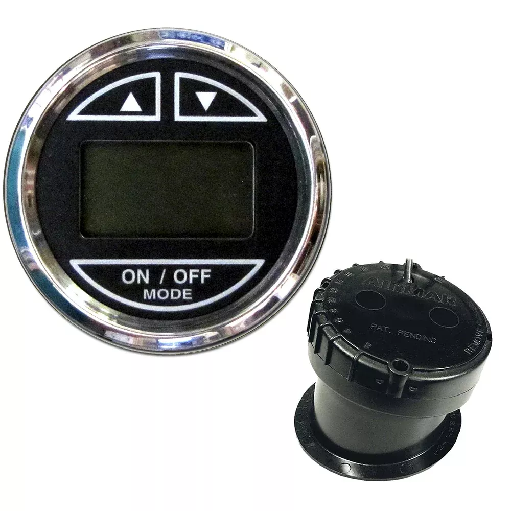 Faria Chesapeake Black 2″ Depth Sounder w/In-Hull Transducer [13751]