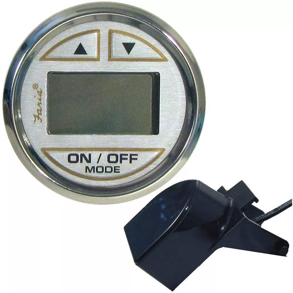 Faria Kronos 2″ Depth Sounder w/Transom Mount Transducer [19150]