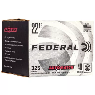 Federal AM22 Champion Training 22LR 40 GR LRN 325 Rounds