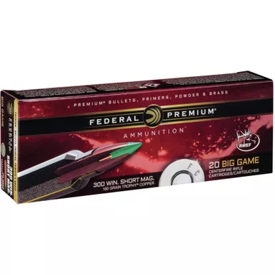 Federal P300WSMTC1 Premium 300 WSM 180 GR Trophy CoPower Pointer TiPower Pointed BT LF 20 Rounds - FACTORY SECONDS