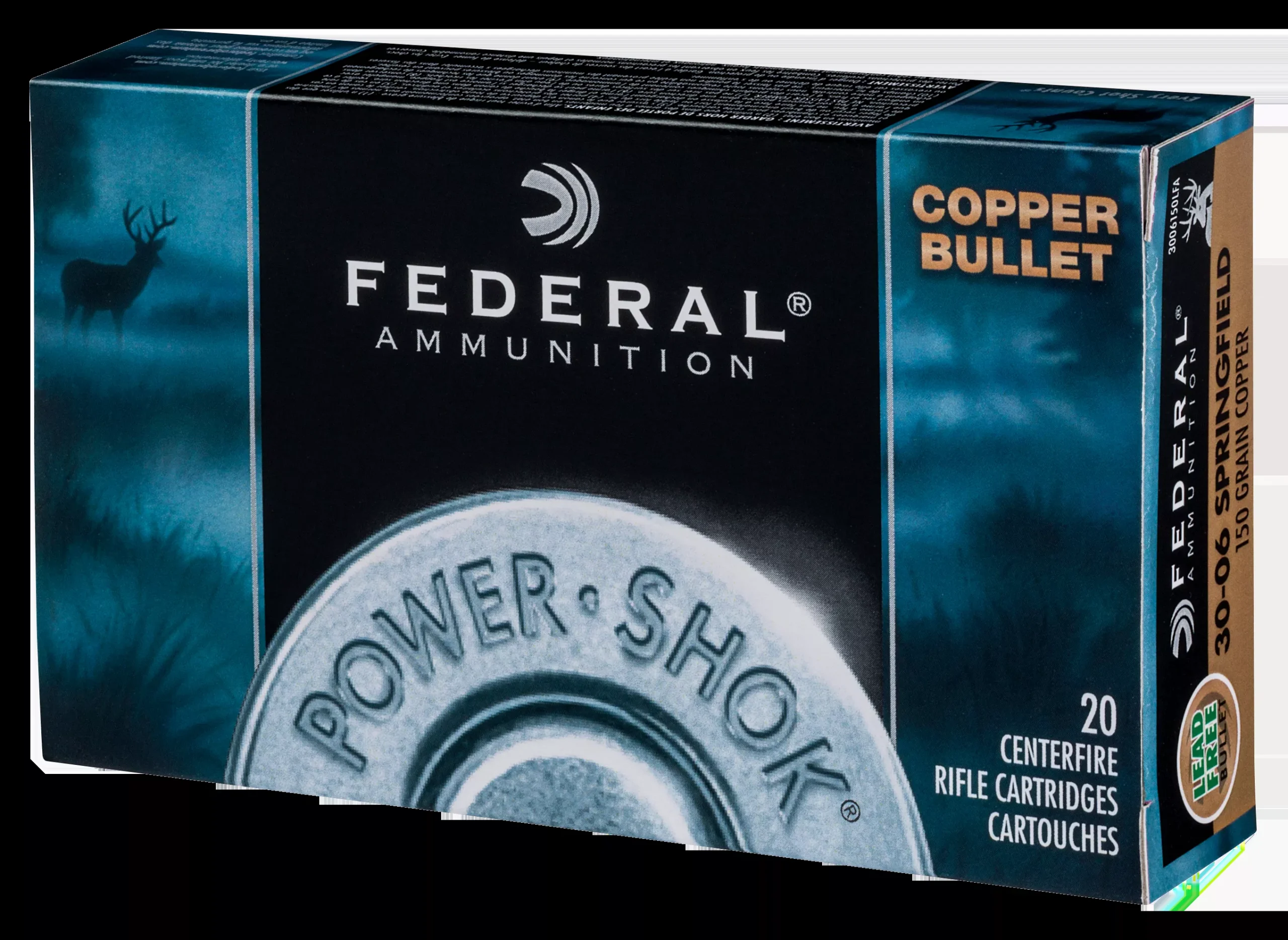 Federal Power-Shok 243 Win 85 gr Copper Hollow Point 20 Bx