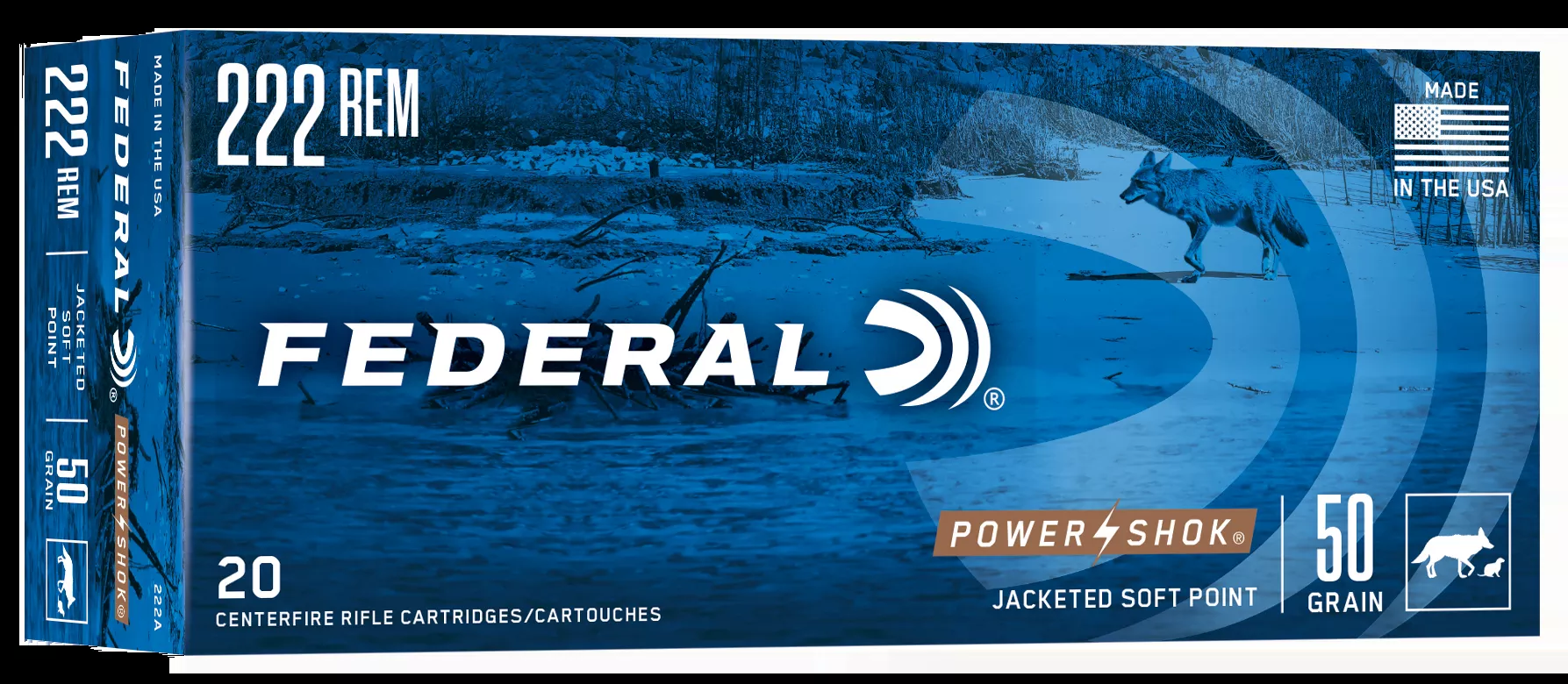 Federal Power-Shok 300 Savage 150 gr Jacketed Soft Point (JSP) 20 Bx