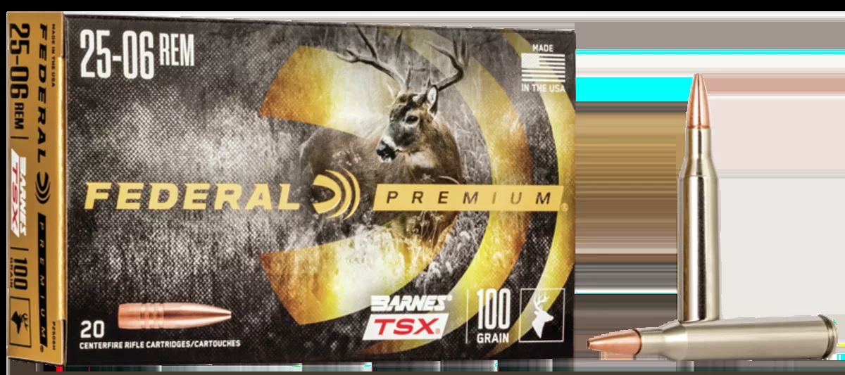 Federal Premium 25-06 Rem 100 gr Barnes Triple-Shock X 20 Bx