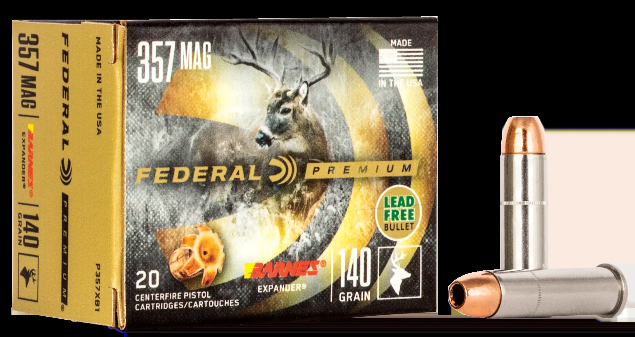 Federal Premium 357 Mag 140gr Barnes Expander BRX 20rd Box