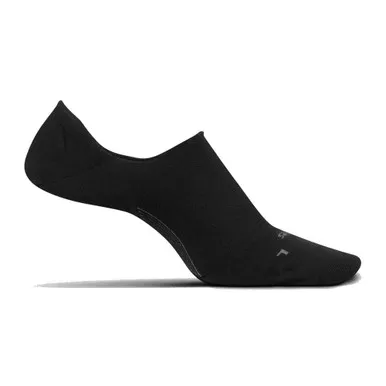 FEETURES Womens Everyday No Show Black Socks (LW75348)