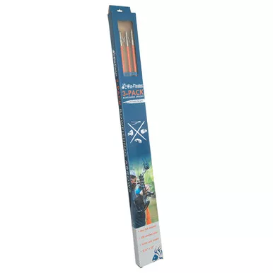 Fin Finder Raider Pro Bowfishing Arrow W/Slide Orange With Riptide Point 3pk.