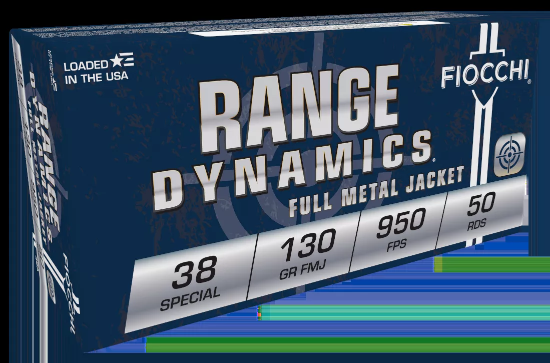 Fiocchi Range Dynamics 38 Special 130 gr Full Metal Jacket (FMJ) 50 Bx/ 20 Cs