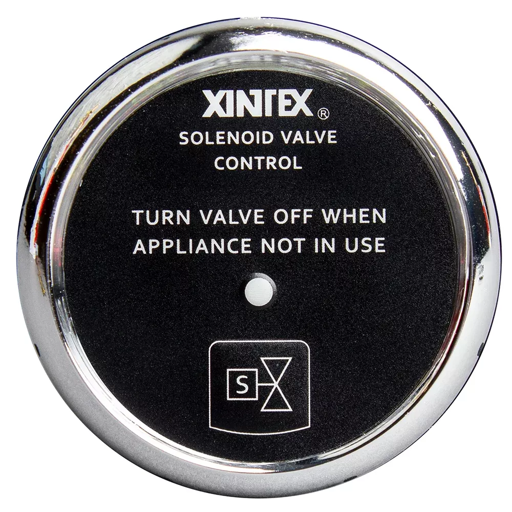 Fireboy-Xintex Propane ControlSolenoid Valve w/Chrome Bezel Display [C-1C-R]