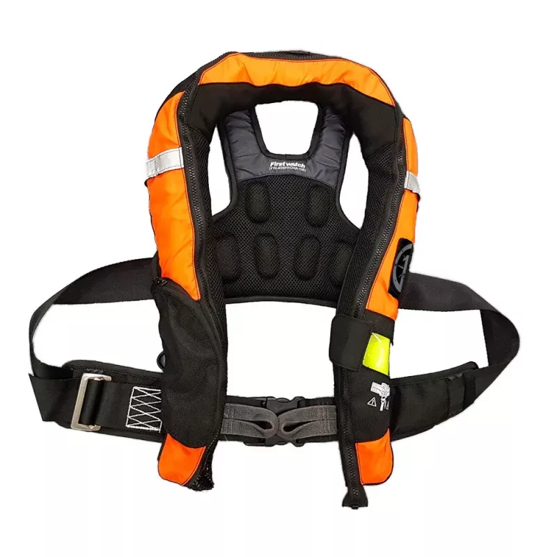 First Watch FW-40PRO Ergo Auto Inflatable PFD w/Harness – Hi-Vis OrangeBlack