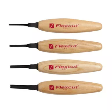 FLEXCUT Shallow U-Gouge Micro Tool Set (MT400)