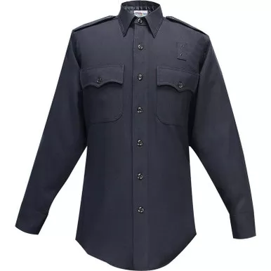 Flying Cross 20W95 Men's LA Select 100% Wool Long Sleeve Shirt, LAPD Navy