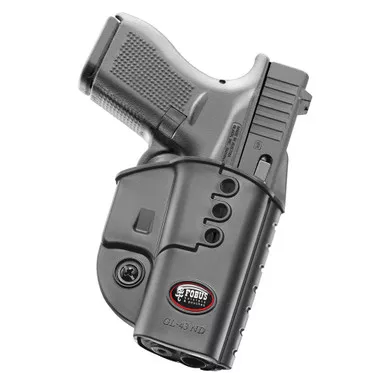 FOBUS fits Glock 43 Right Hand Evolution Belt Holster (GL43NDBH)