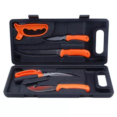 Focus on Tools Fish & Game Processing Kit Black Hard Case 6 Piece 18502