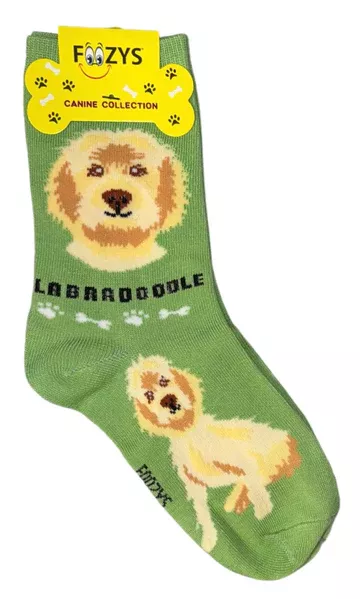 Foozys Ladies Labradoodle Dog Socks #FCC-59
