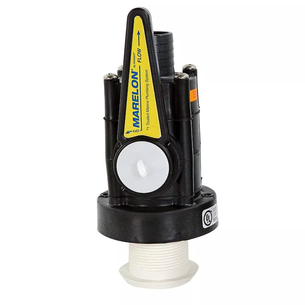 Forespar Marelon Full-Flow Seacock & 1-1/2″ Mushroom Through-Hull