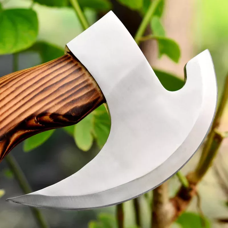 Forged Pizza CutterCustom Handmade J2 Steel Blade with Wood Handle