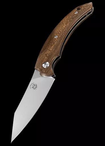 Fox Dragotac Slim Friction Folder Ziricote Wood Folding Knife
