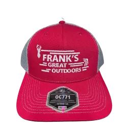 Frank’s Fish/Deer Logo Trucker Hat – Red/Gray
