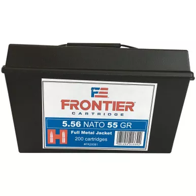 Frontier 5.56 Nato 55GR FR200B1 FMJ 200 Rounds