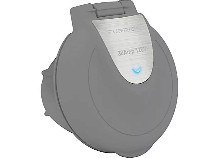 Furrion Powersmart Inlet – 30A, 125/250V, Titanium Grey• 2021123677