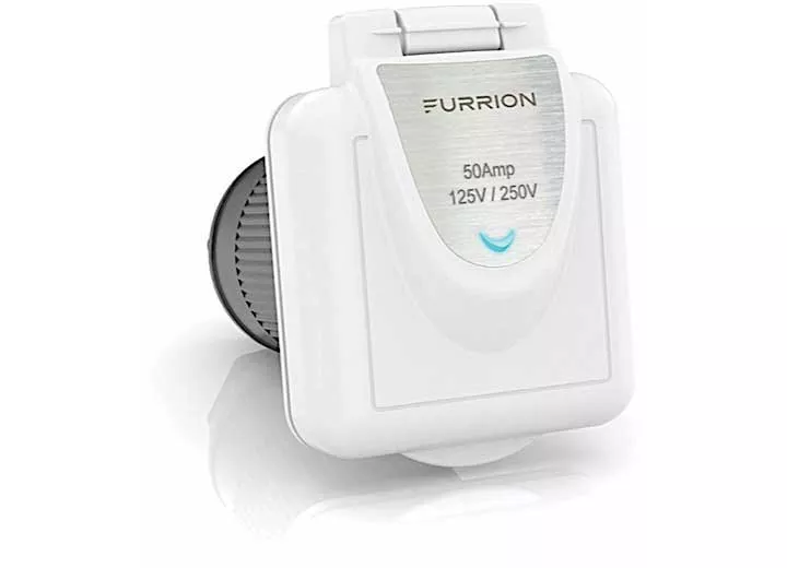 Furrion Square Powersmart Inlet - 50A, 125/250V, White• 2021123647