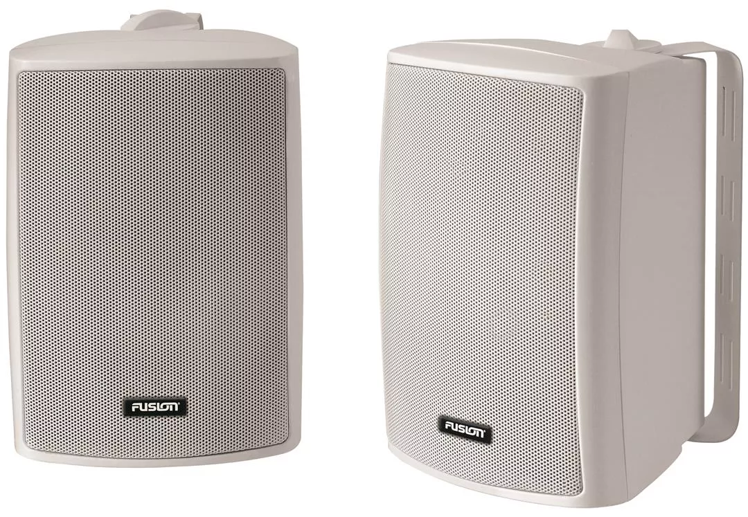Fusion 100W 2-Way 4-Ohm 4" Gray Box Speakers, Pair• MS-OS420