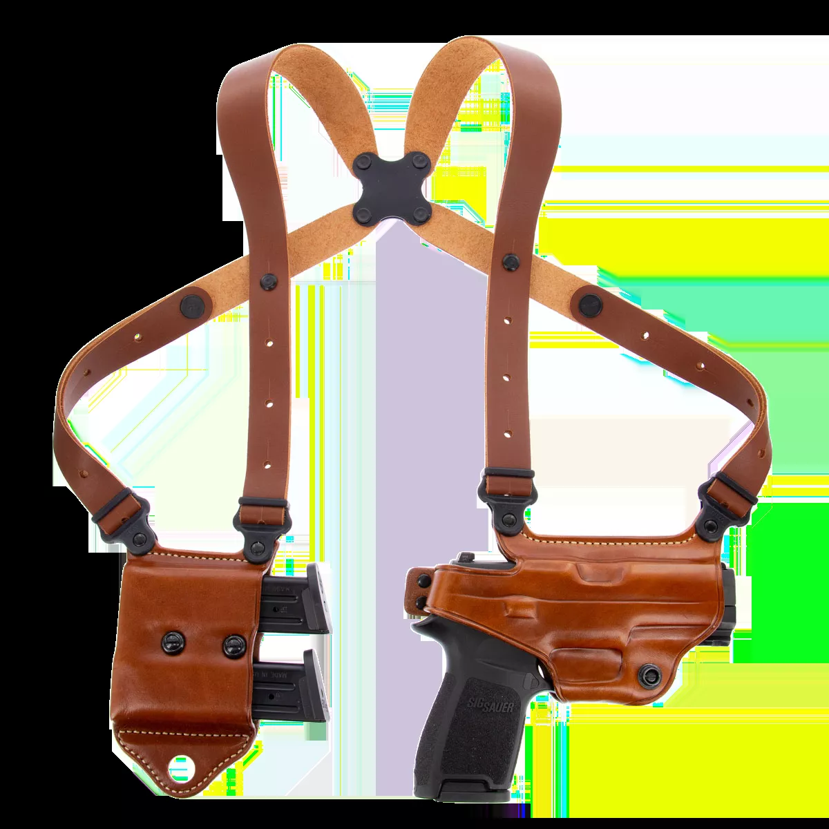 Galco Miami Classic II Shoulder System Sig P226/P228/P229 Steerhide Tan