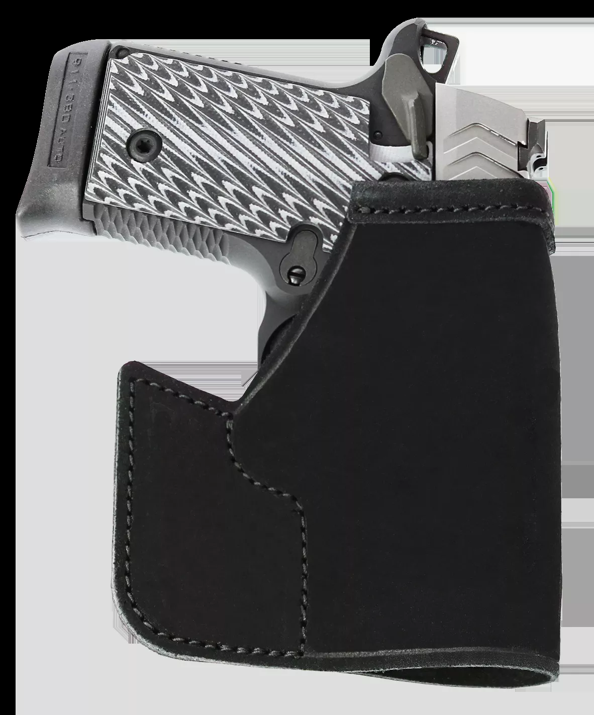 Galco Pocket Protector - Black Leather,Sig P238,Ambidextrous Hand