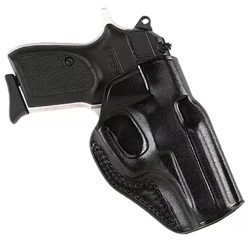 Galco Stinger Black Leather Belt Fits Glock 43 RH