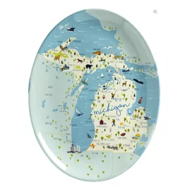 Galleyware Melamine Platter - 16" - Michigan