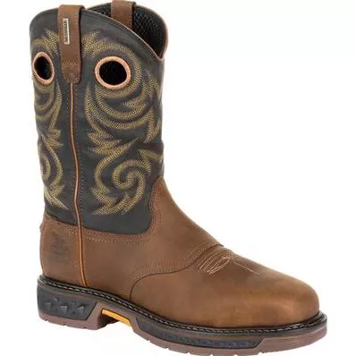 Georgia Boot Carbo-Tec LT Steel Toe Waterproof Pull-On Work Boot #GB00267