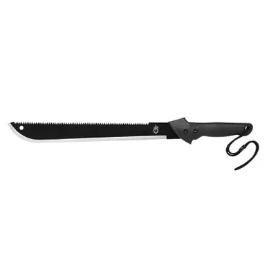 Gerber GB-31-000758N 15" Gator Machete, Fine Edge, Nylon - Black