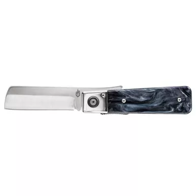 Gerber Jukebox Front Flipper Knife 2.70″ 7Cr17MoV Sheepsfoot Plain Edge Blade, Acrylic Handle