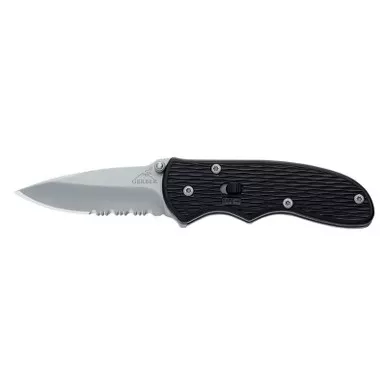 Gerber Mini Fast Draw Folding Knife 2.10" Drop Point Blade, Black GFN Handle