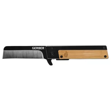 Gerber Quadrant Finger Flip Knife 2.70″ 7Cr17MoV Sheepsfoot Plain Edge Blade, Pocket Clip