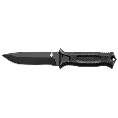 Gerber StrongArm Fixed Blade Knife 4.80″ 420HC Drop Point Blade, Rubberized Diamond-Texture Grip