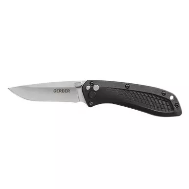 Gerber US-Assist Folding Knife 3.00″ 420HC Drop Point Blade, Black GFN Handle