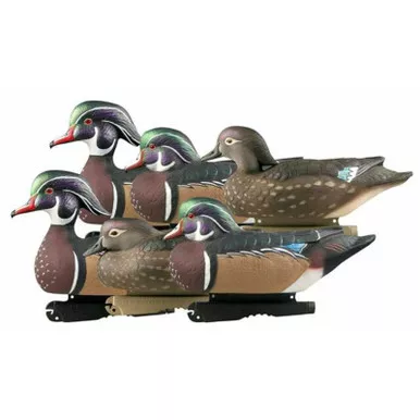 GHG Pro-Grade Wood Duck Decoy Pack of 6