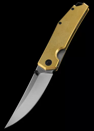 GiantMouse Clyde Brass Folding Knife
