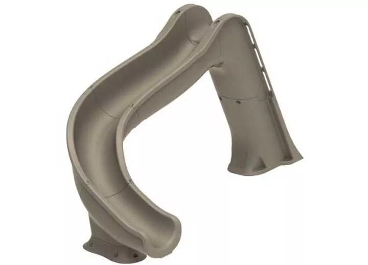 Global Pool Products Side Winder Pool Slide, Sand - Left Turn• GPPSSW-SAND-L