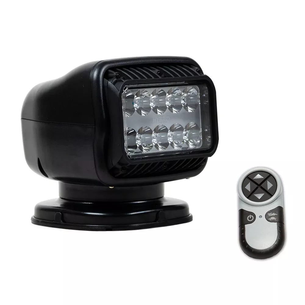 Golight GT Series LED Hybrid Light Permanent Mount w/Hardwired Dash Mount Remote – 12V – White