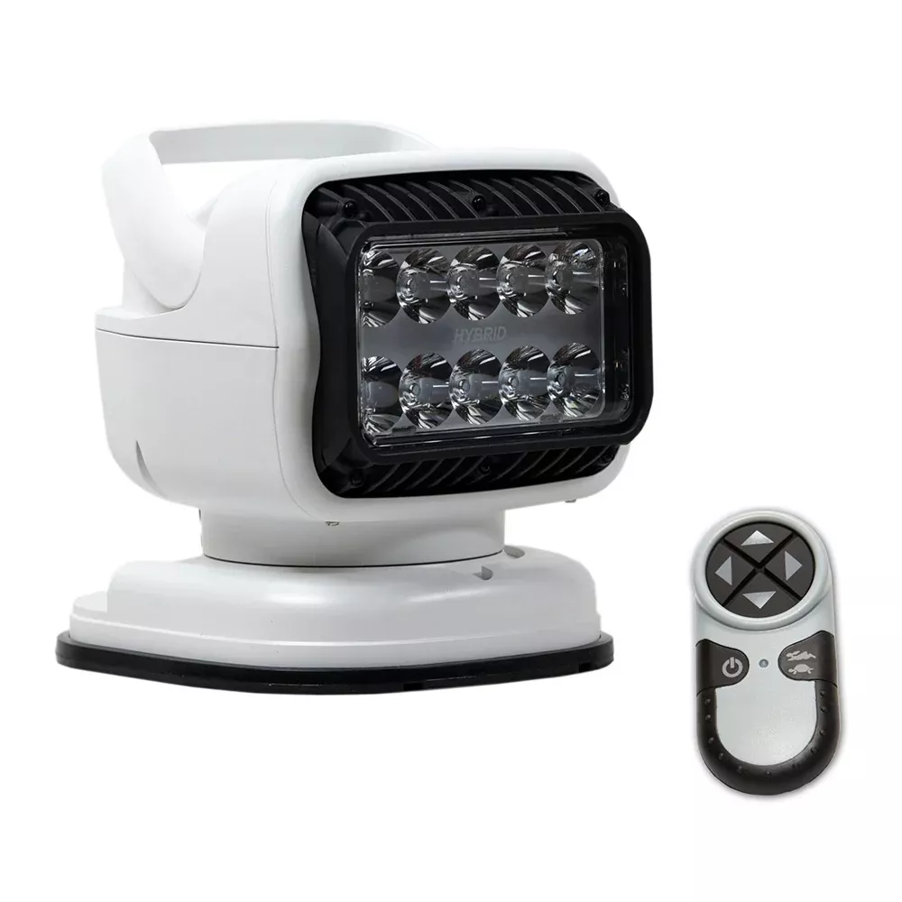 Golight GT Series LED Hybrid Portable Light w/Permanent Shoe Mount Handheld Wireless Remote – 12V – White