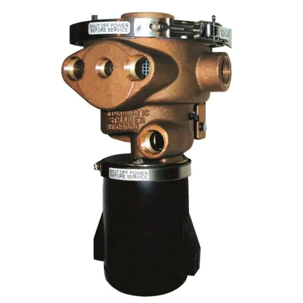 GROCO 1-1/2″ Inlet Hydromatic Self-Cleaning Strainer – 12V [970-1500-12]