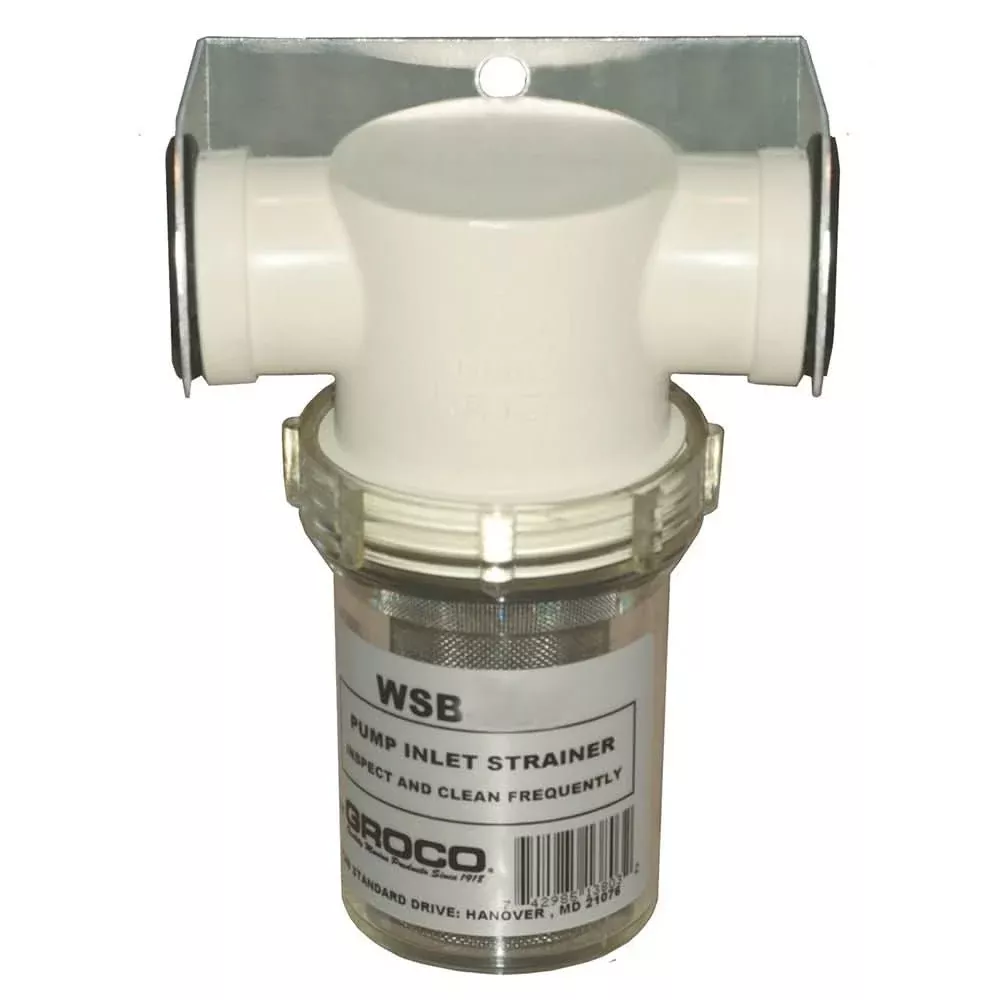 GROCO 1/2″ Fresh Water Strainer w/Plastic Basket [WSB-500-P]