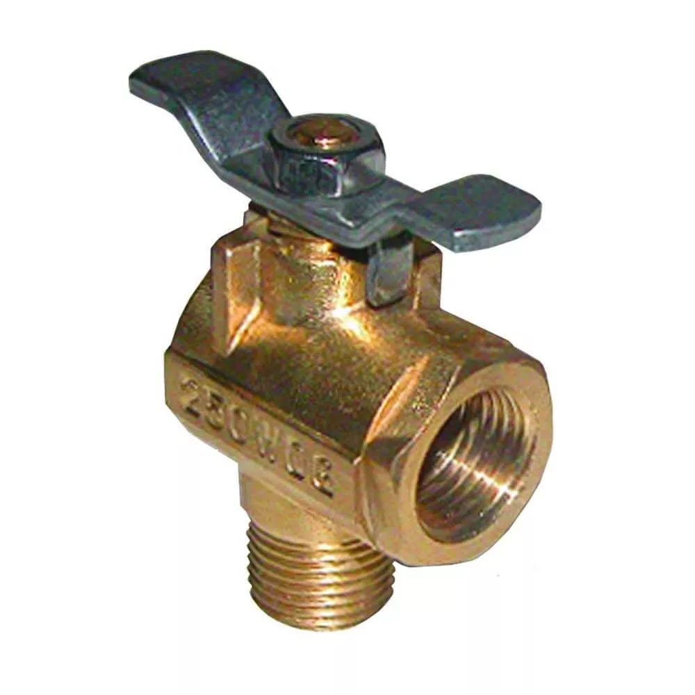 GROCO 1/2″ NPT 90 Bronze Fuel Valve [FV-590]