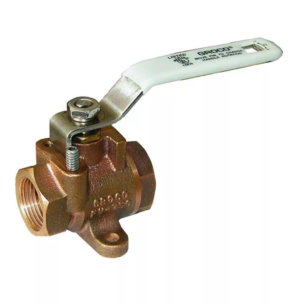 GROCO 1/2″ NPT Bronze Inline Fuel Valve [FV-500]