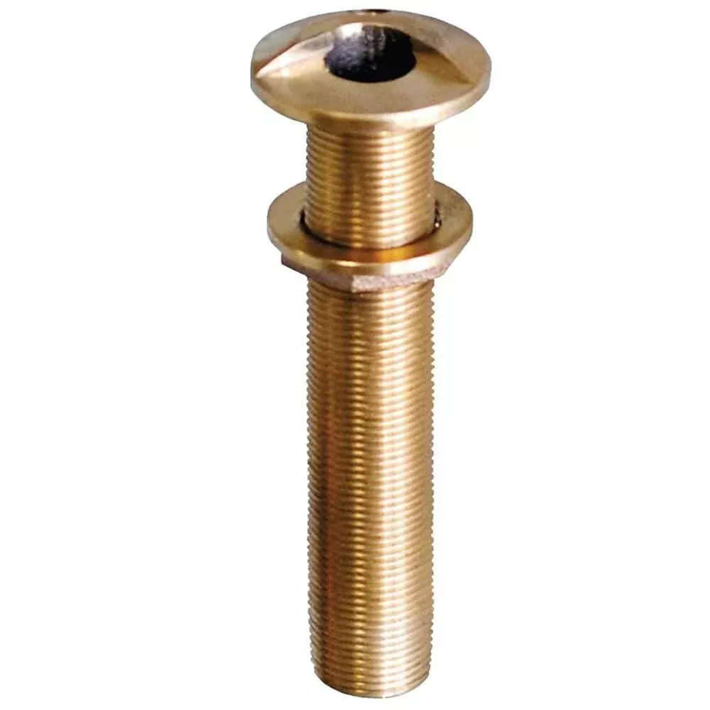 GROCO 1″ Bronze Extra Long High Speed Thru-Hull Fitting w/Nut [HSTHXL-1000-W]
