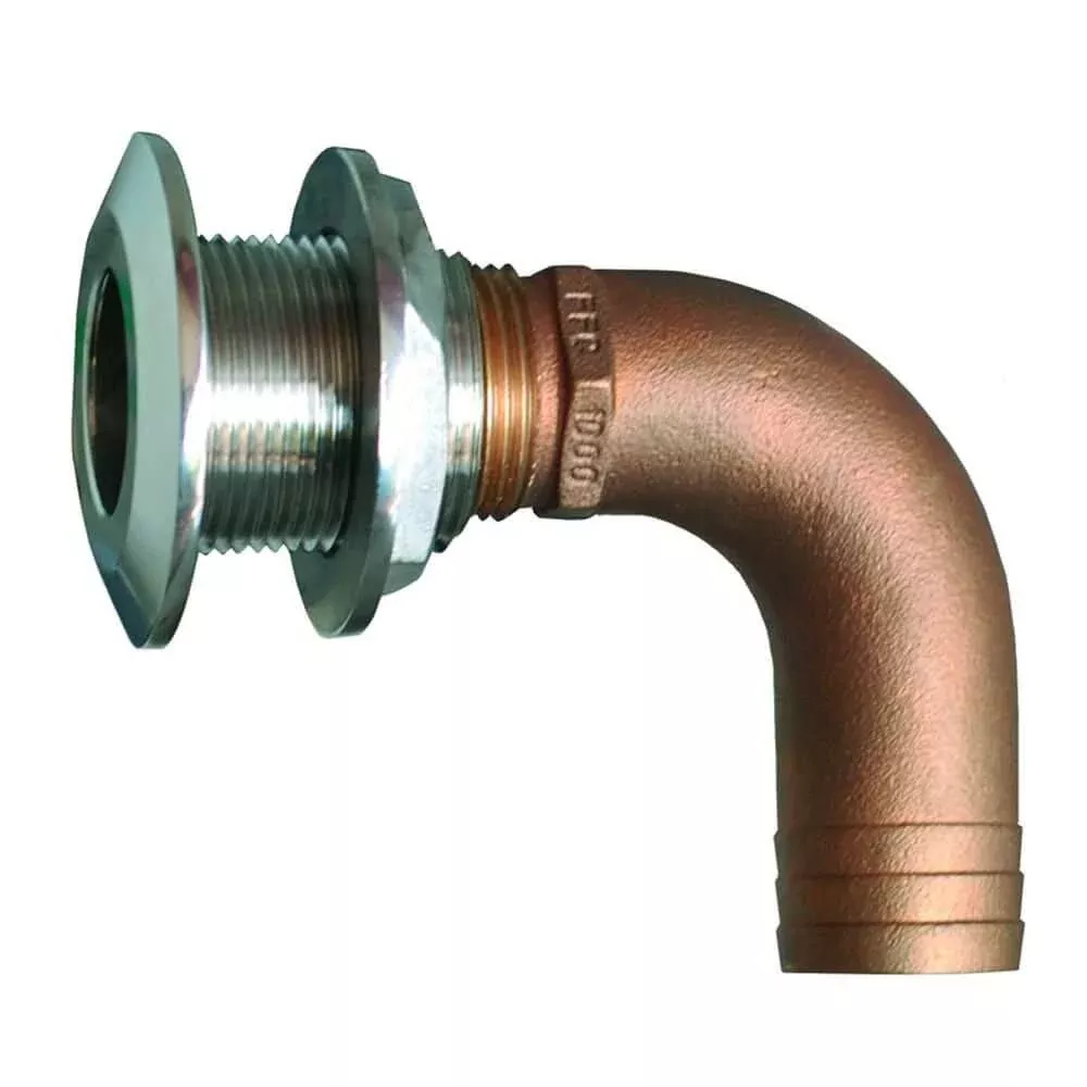 GROCO 2″ 90 Degree Hose Thru-Hull Fitting[HTHC-2000-S]